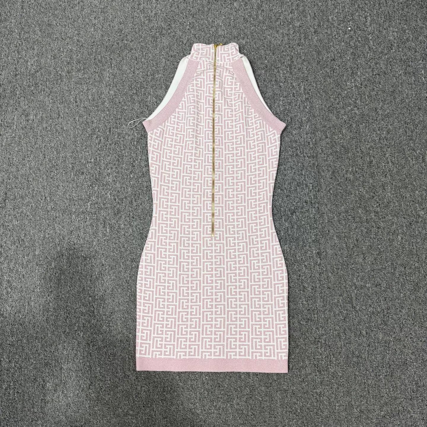 Balmain Balmain Cherry Blossom Pink Print Gold Sleeveless NWT 38 Size XS / US 0-2 / IT 36-38 - 2 Thumbnail