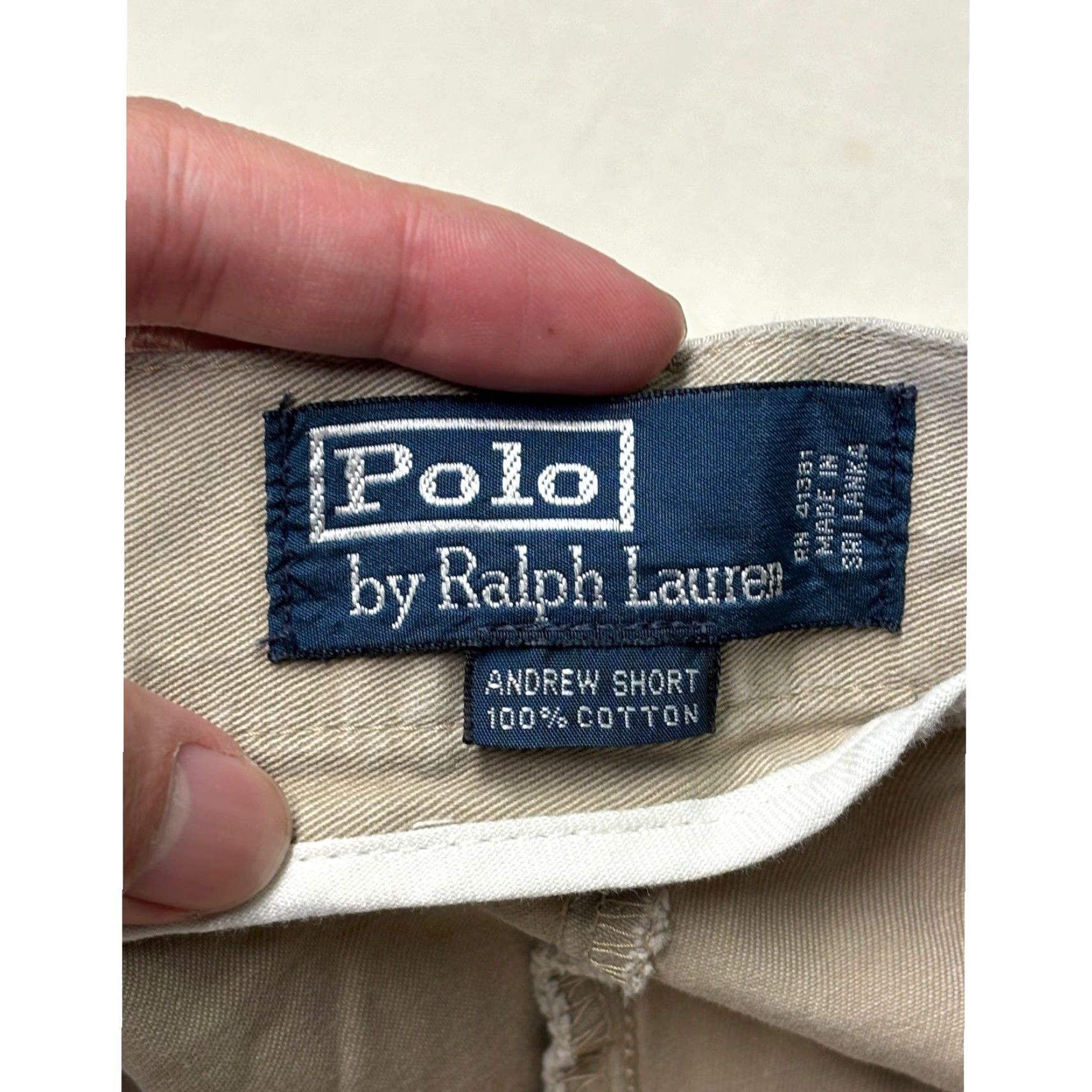 Polo Ralph Lauren Polo Ralph Lauren Andrew Short Mens 42x5.5 Khaki Tan Pleated Cotton Chino Shorts Size US XL / EU 56 / 4 - 4 Thumbnail