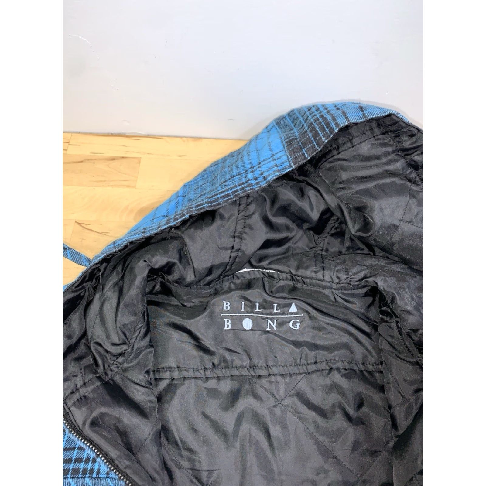 Billabong Billabong Jacket Mens S Plaid Reversible Hooded Full Zip Pockets Casual Blue Windbreaker Size US S / EU 44-46 / 1 - 3 Thumbnail