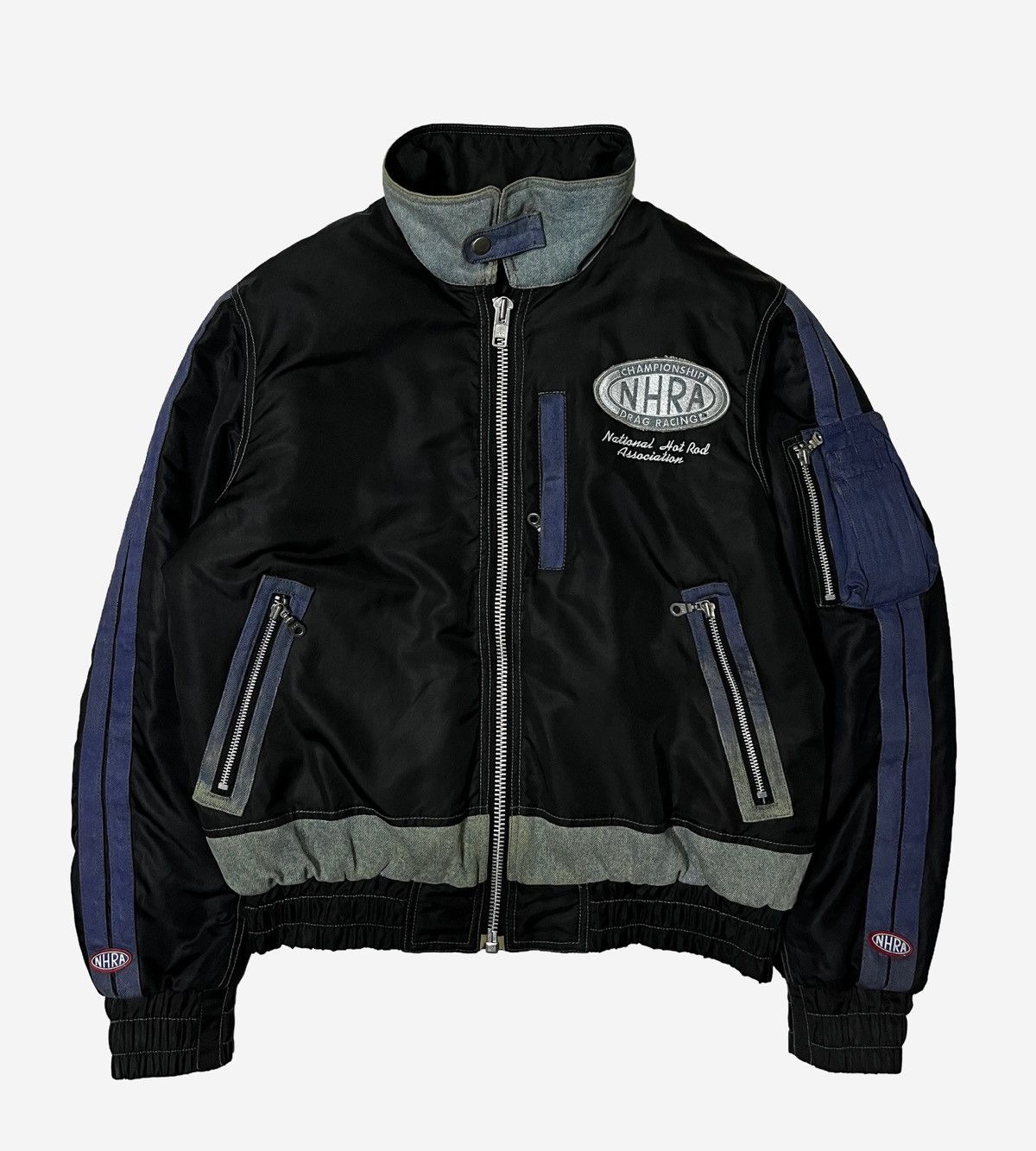 Sports Specialties RARE❤️‍🔥NHRA Drag Racing Championship Bomber Jacket Lined Denim Size US M / EU 48-50 / 2 - 1 Thumbnail
