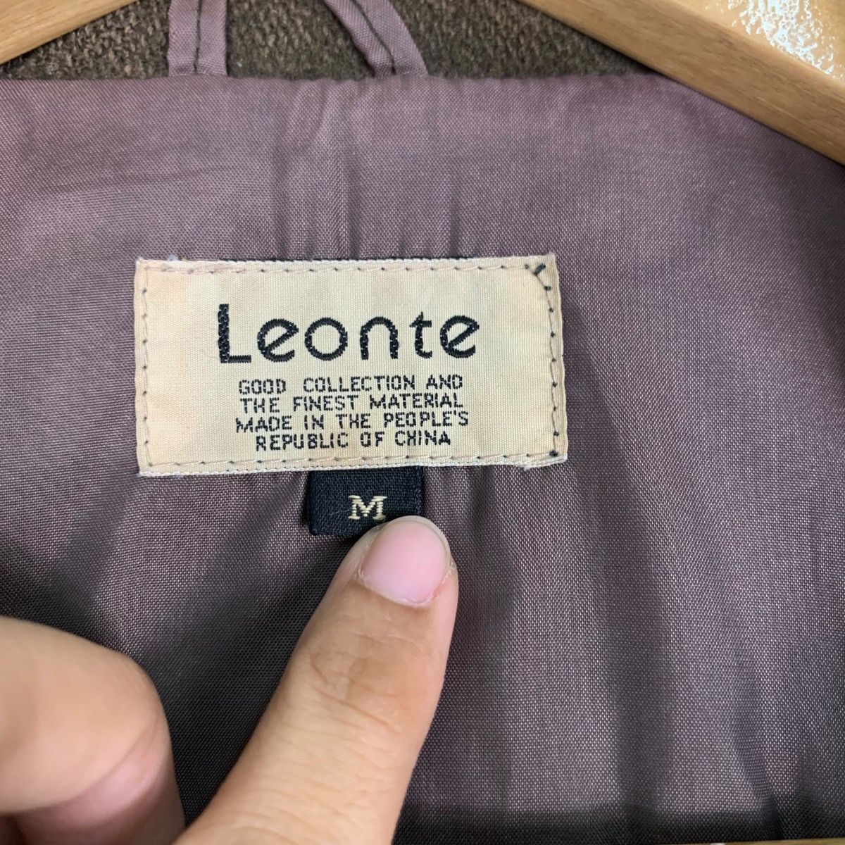 Japanese Brand LEONTE Olive Hooded Wool Bomber Jacket #1103-C50 Size US M / EU 48-50 / 2 - 15 Thumbnail