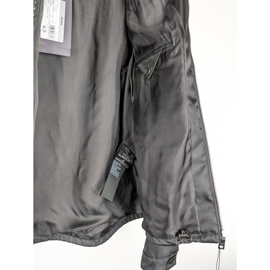 Prada o1rshd1 Re-Nylon Blouson Jacket in Nero Size US M / EU 48-50 / 2 - 17 Thumbnail
