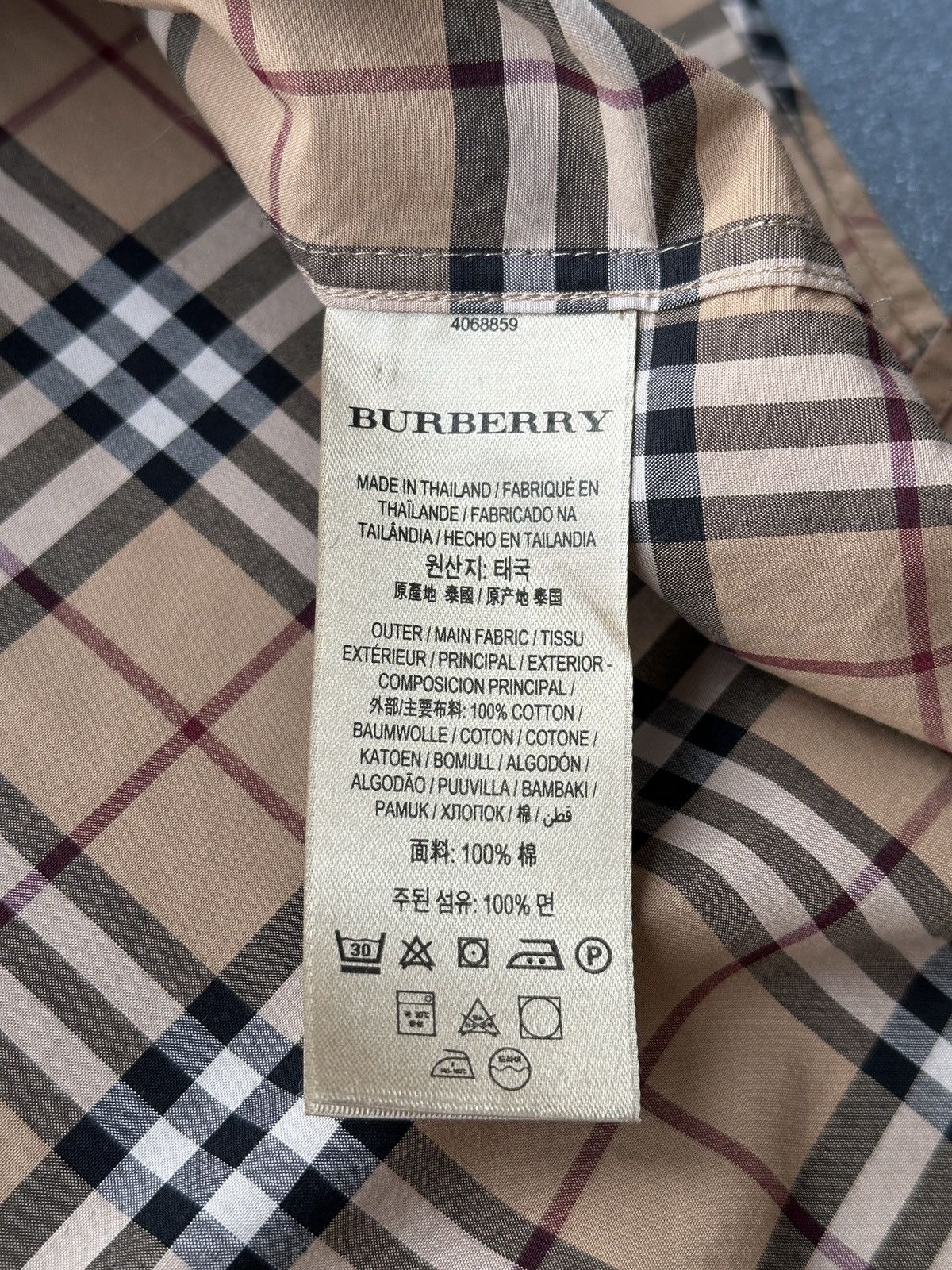 Burberry BURBERRY Fluo Piping Nova Check Long Sleeve Shirt Size XS-S Size XS / US 0-2 / IT 36-38 - 11 Thumbnail