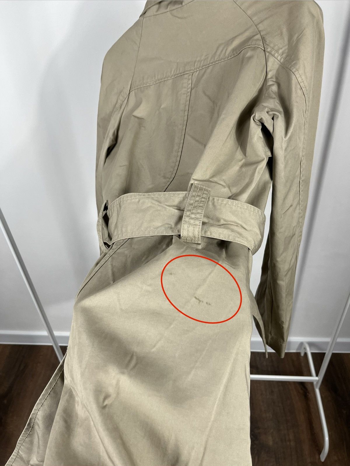 Miss Sixty Miss Sixty Women Beige Trench Coat XS Belted Buttoned Jacket Size XS / US 0-2 / IT 36-38 - 14 Thumbnail