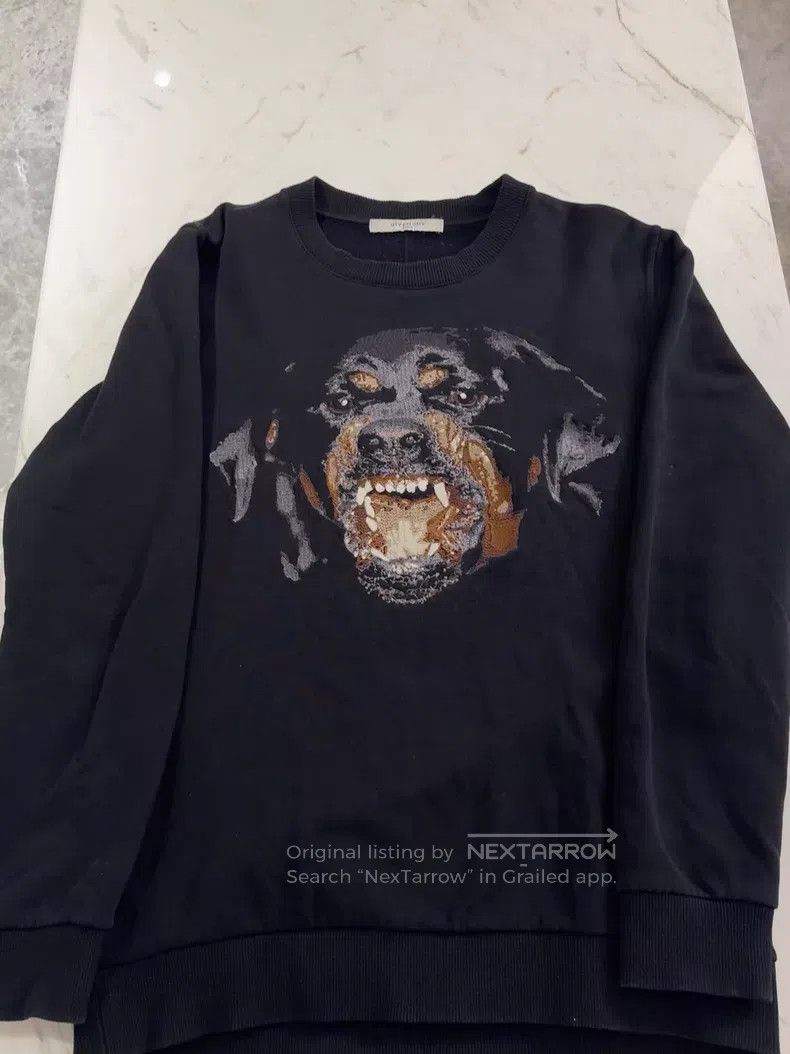 Givenchy Classic Embroidered Rottweiler Dog Head Hoodie