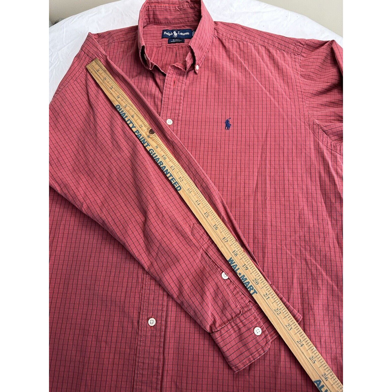 Ralph Lauren Ralph Lauren Button Shirt Blake Medium Red/Blue Check w/Pony Size US M / EU 48-50 / 2 - 8 Thumbnail