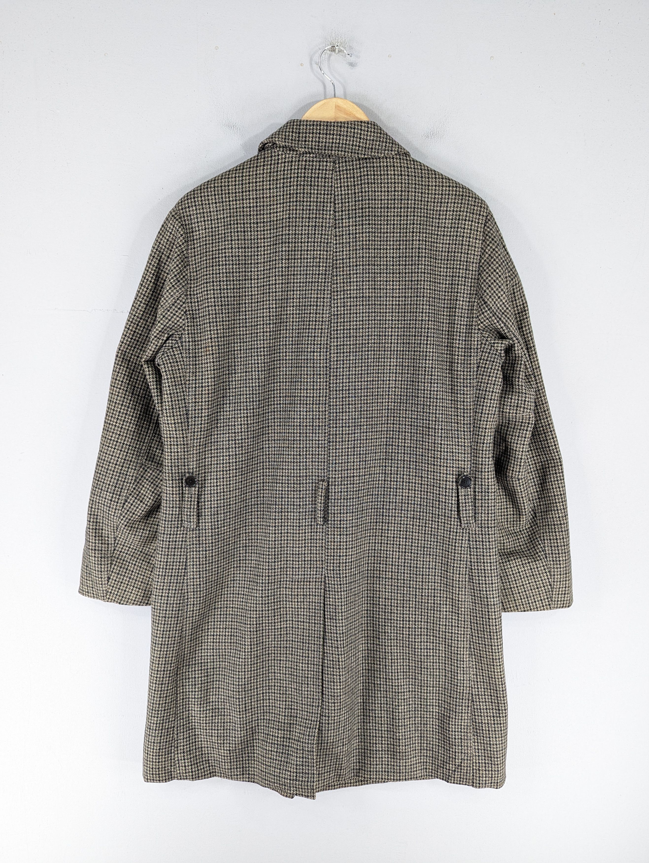 Herno Vintage Herno Houndstooth Wool Long Coat Jacket Size L / US 10 / IT 46 - 16 Thumbnail