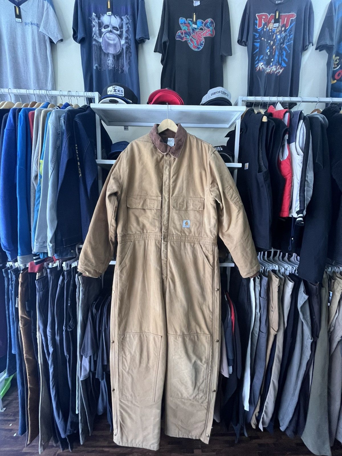 Carhartt Carhartt Thermo Overall Herren 48 R Double Knee Workwear Size US 42 / EU 58 - 1 Thumbnail