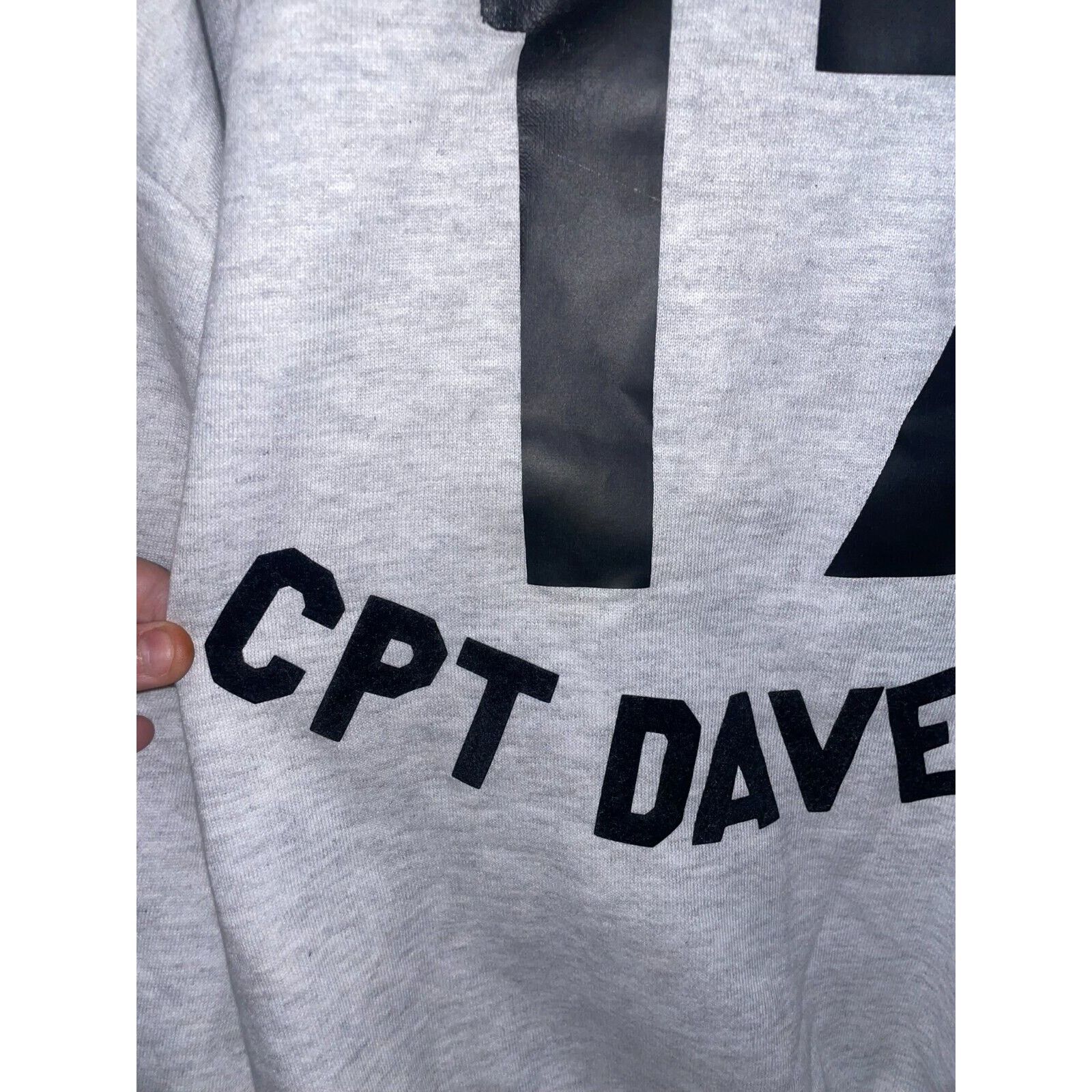 Jerzees Vintage Gray Jerzees Sweatshirt Captain Daveman Field 90s 3X Size US XXL / EU 58 / 5 - 2 Thumbnail