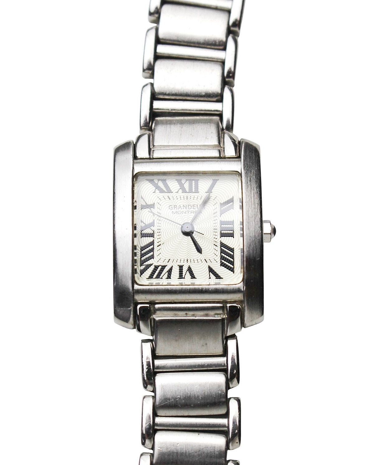Japanese Brand 2000S GRANDEUR MONTRES SILVER TANK WATCH Size ONE SIZE - 1 Thumbnail
