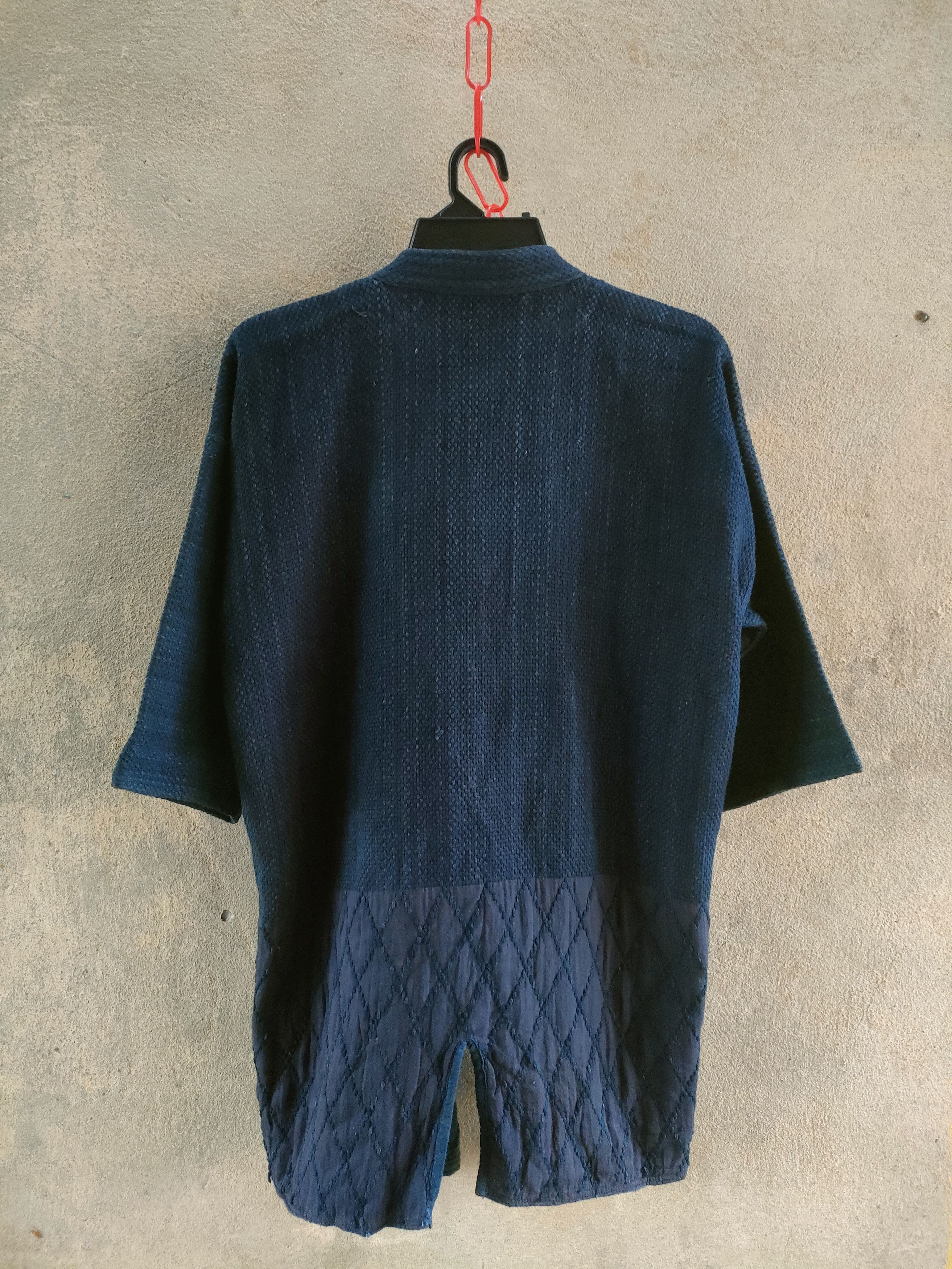 Indigo Indigo Blue Dye Shashiko Narogi Kimono Visvim Size US M / EU 48-50 / 2 - 2 Thumbnail