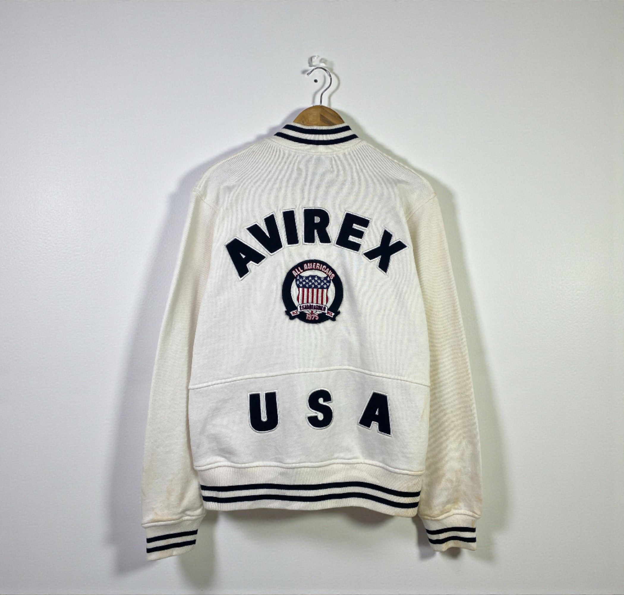 Avirex Vintage Avirex Embroidered Wording Button Up Jacket SH0391 Size US L / EU 52-54 / 3 - 1 Thumbnail