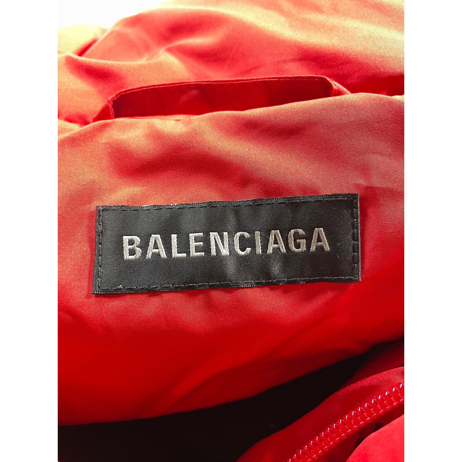 Balenciaga Balenciaga Campaign Logo Oversized Red Puffer Jacket Size US M / EU 48-50 / 2 - 3 Thumbnail