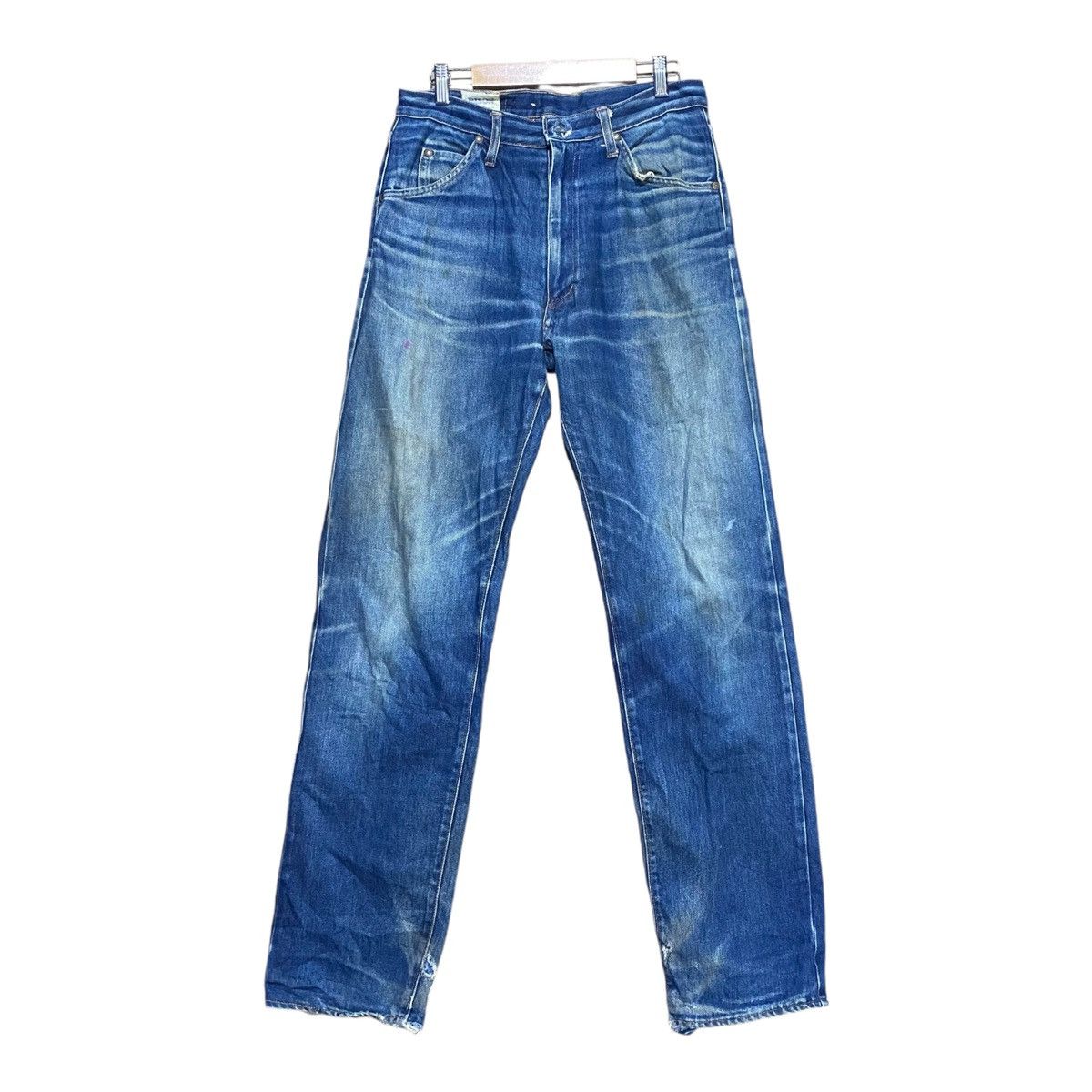Japanese Brand × Jean × Vintage Vintage Bison Distressed Denim Pants Size US 31 - 2 Thumbnail