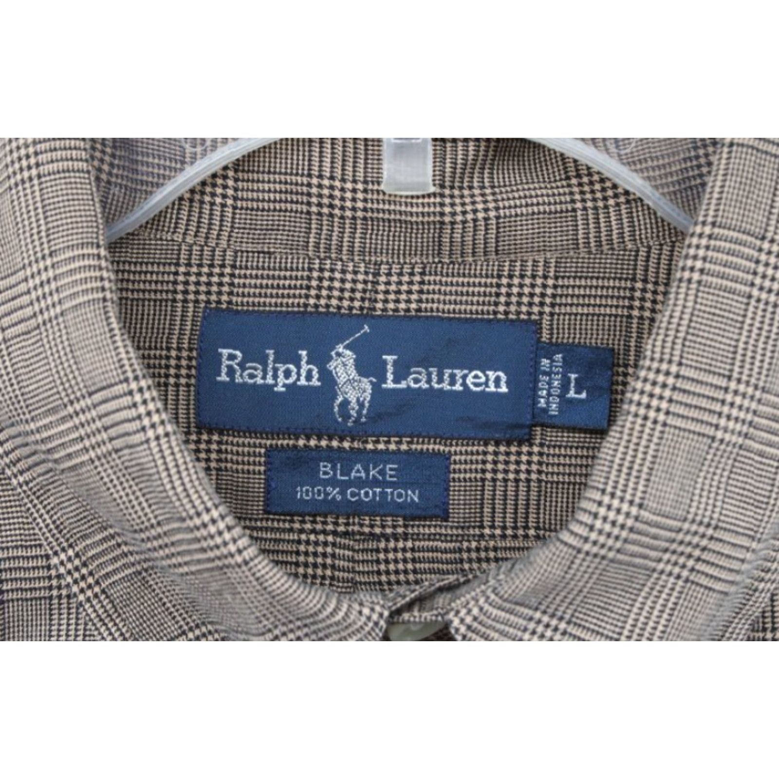 Ralph Lauren VINTAGE Ralph Lauren Blake Shirt Men's Large Brown Plaid Button-Up Polo Pony Preppy 90s Mens Large Brown Plaid Size US L / EU 52-54 / 3 - 5 Thumbnail