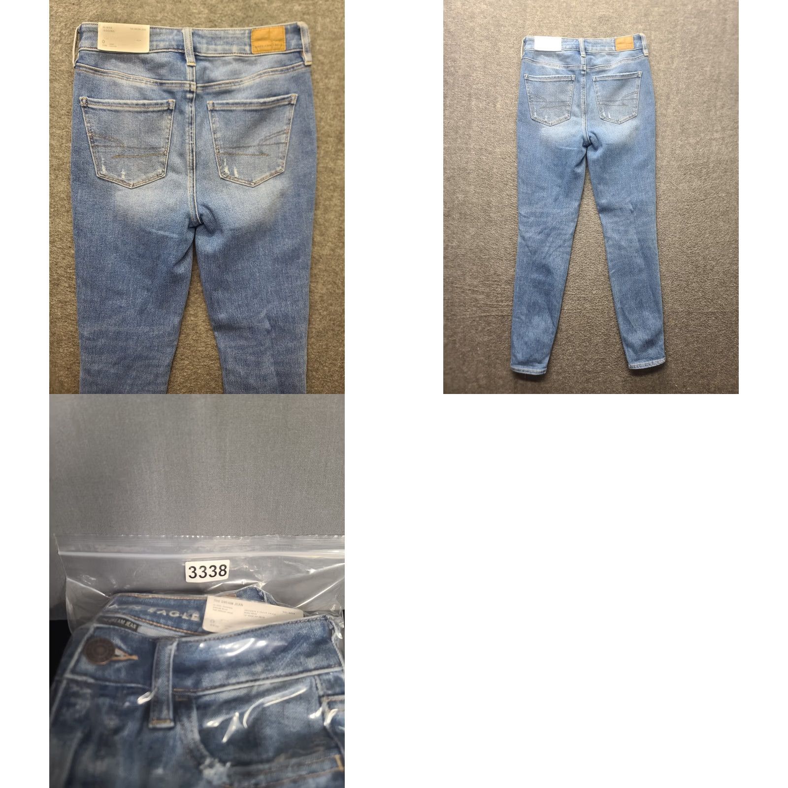American Eagle Outfitters VINTAGE American Eagle Jeans Womens 0 25x28 Short The Dream Hi Rise Distressed Jegging 90s Womens Jeans Size 25" / US 0 / IT 36 - 9 Thumbnail