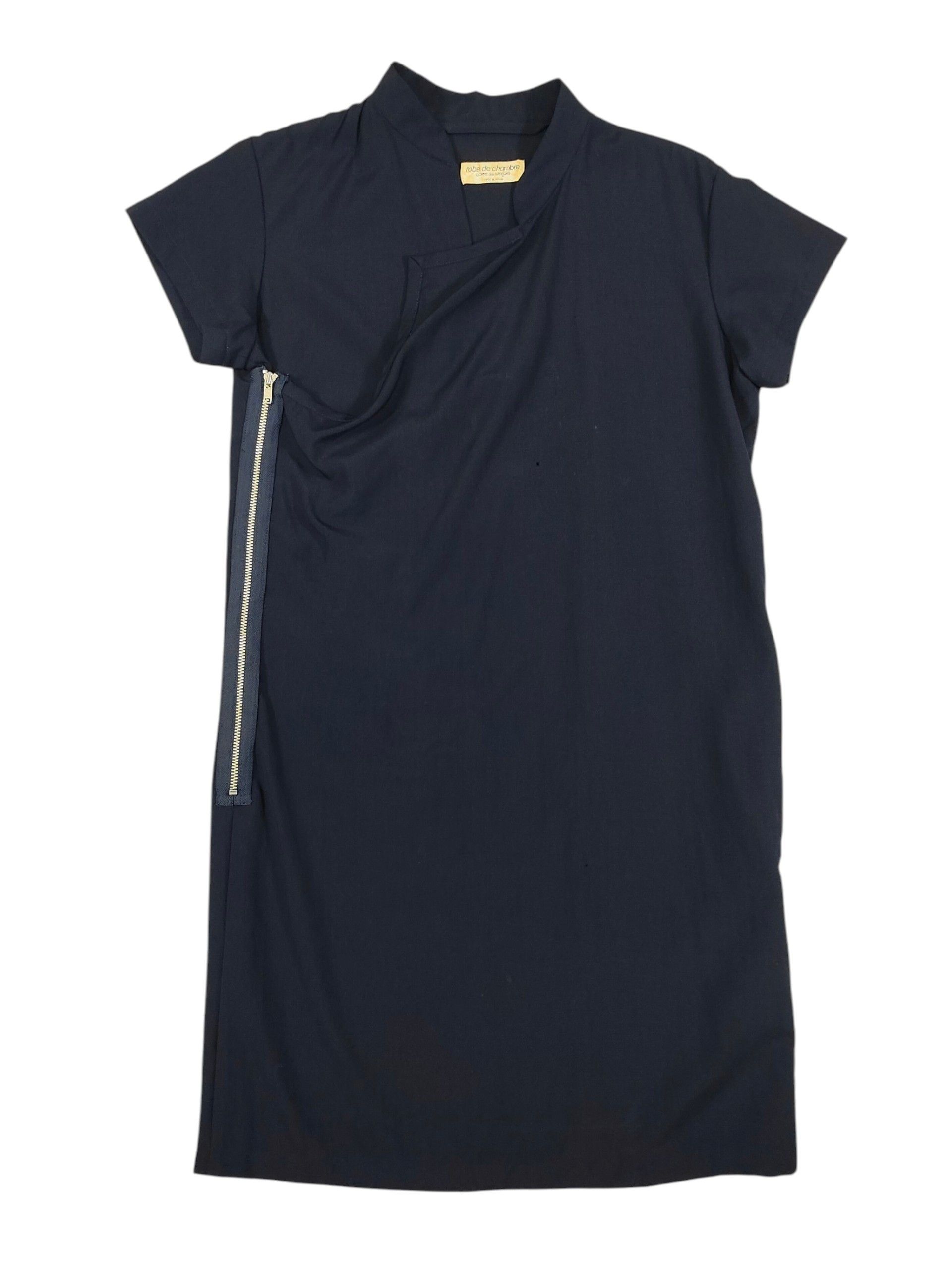 Comme des Garcons AD91 Robe de Chambre CDG Asymmetric Wrap Zip Wool Dress Size M / US 6-8 / IT 42-44 - 1 Thumbnail