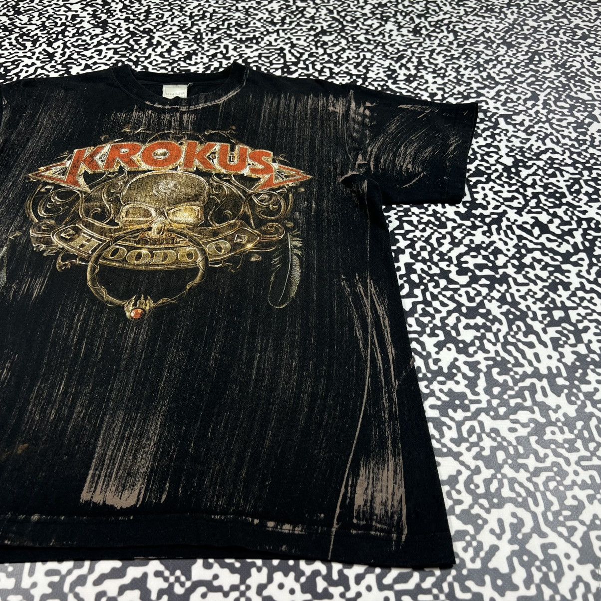 Band Tees Vintage Y2K Krokus Band Rock Metal Skull Bones Logo T-shirt Size US S / EU 44-46 / 1 - 10 Thumbnail