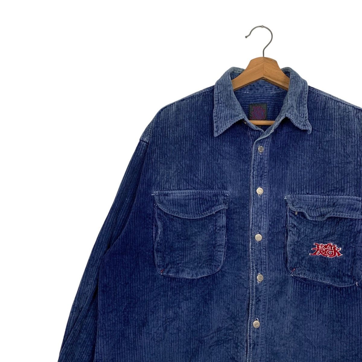 Vintage 90's POWER TRICK Skater Corduroy Flannel Jacket #2713-C122 Size US M / EU 48-50 / 2 - 6 Thumbnail
