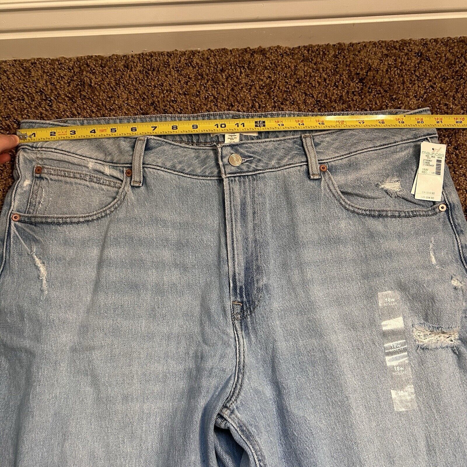 Other Goldie Blues Cheeky Slim Boot Jeans Women's 18W Blue Stretch Size 40" / US 18 - 18 Thumbnail