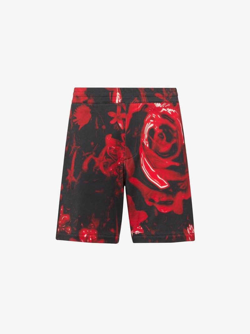 Alexander McQueen o1srvl11e0226 Wax Flower Shorts In Multicolor Size US 30 / EU 46 - 1 Thumbnail