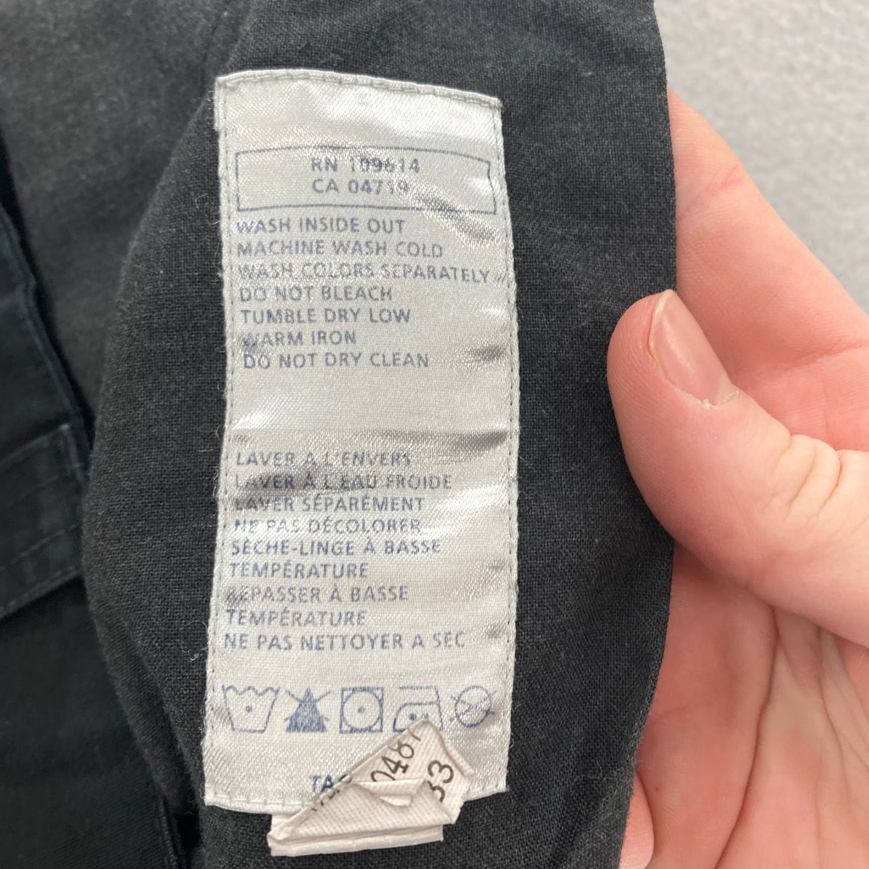 Vintage 5.11 Tactical TDU Ripstop Pants Mens Large Black Cargo Pocket Utility Size US 33 - 7 Thumbnail