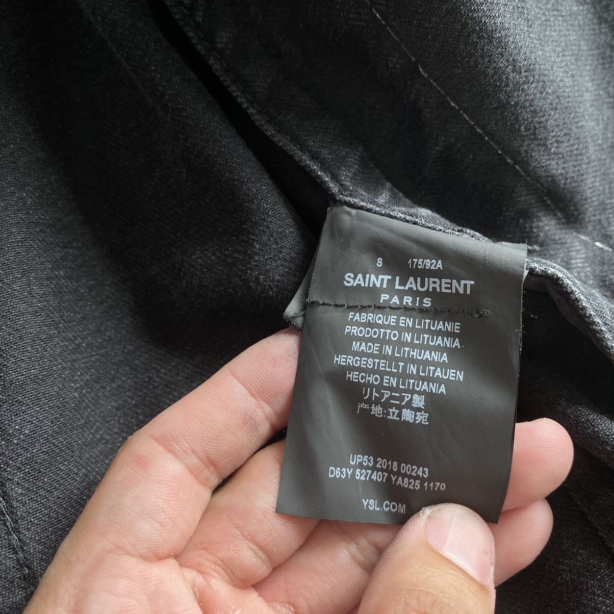 Saint Laurent Paris Saint Laurent Wax Denim Jacket Size US S / EU 44-46 / 1 - 5 Thumbnail