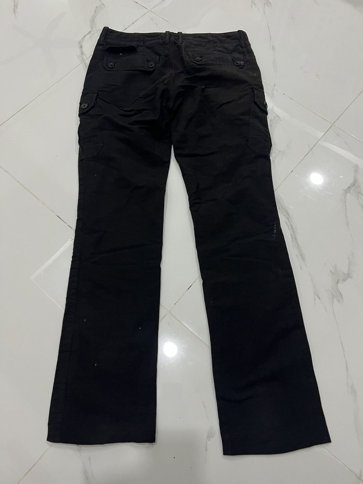 Japanese Brand Black Straight Pants 8 Multipocket Cargo Denim Pants Size US 30 / EU 46 - 3 Thumbnail