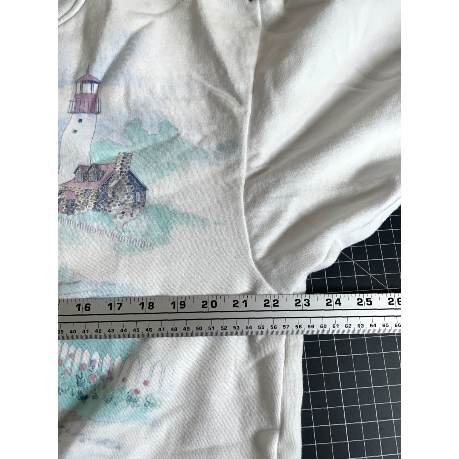 Doublet Artisans White Cardigan Sweatshirt Women's XL White Knit Double Collar Cardigan Geometric Print 90s Beach Nature Outdoor Graphic Print Button Front Size XL / US 12-14 / IT 48-50 - 5 Thumbnail
