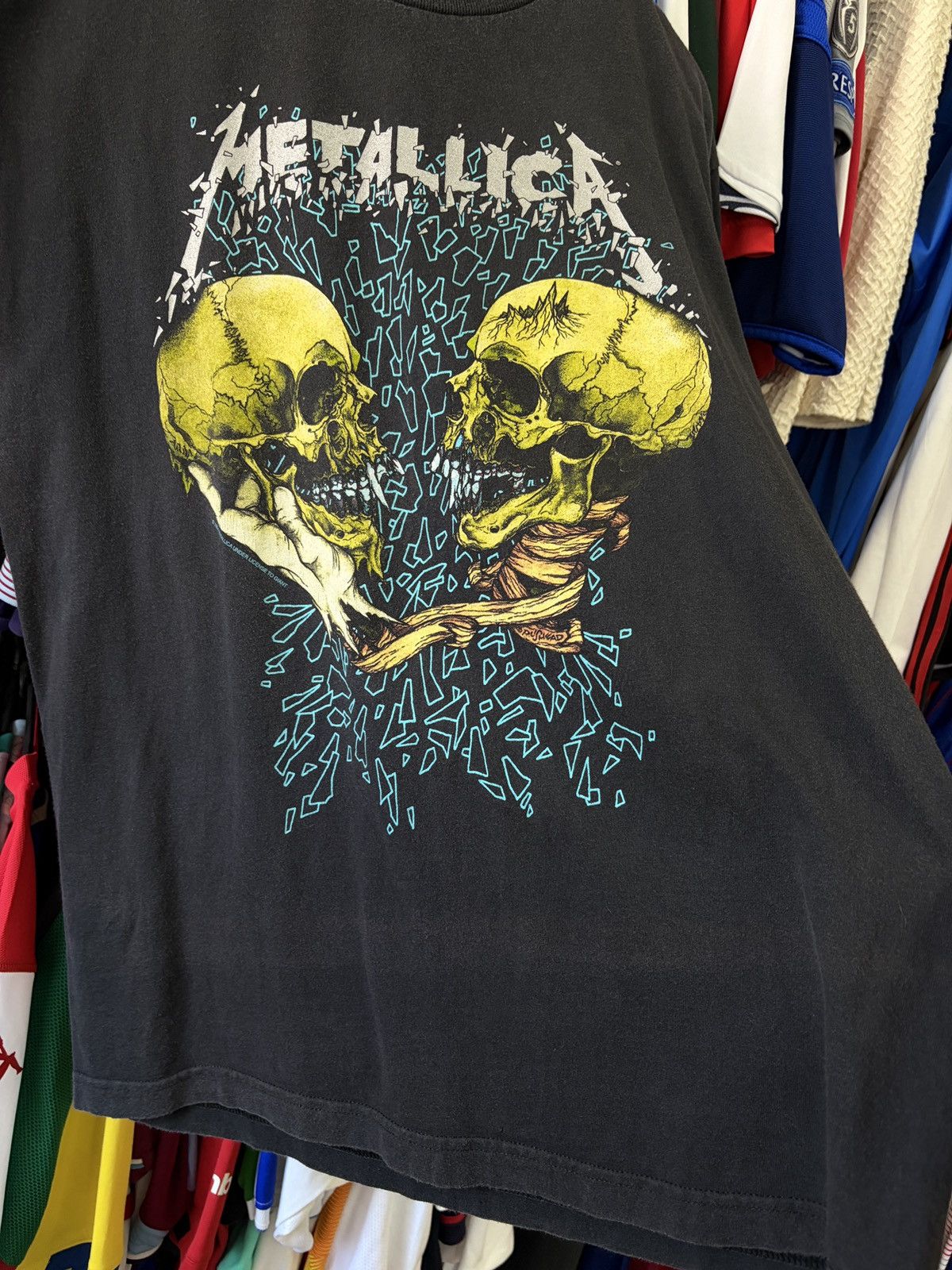 Giant Metallica 1994 Pushead Sad But True Giant Tag L Faded Size US L / EU 52-54 / 3 - 9 Thumbnail