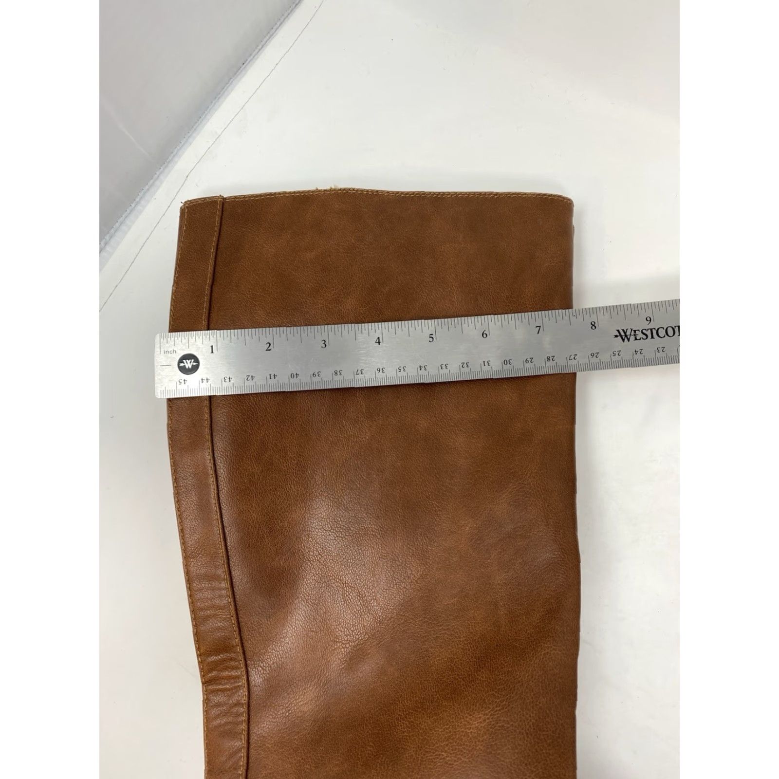 Vintage VINTAGE Universal Thread Tricia Boot Womens 8.5 Knee High Brown Faux Leather Riding Boot M Wide Shaft Block Heel Casual Solid 4 Season Size M / US 6-8 / IT 42-44 - 5 Thumbnail