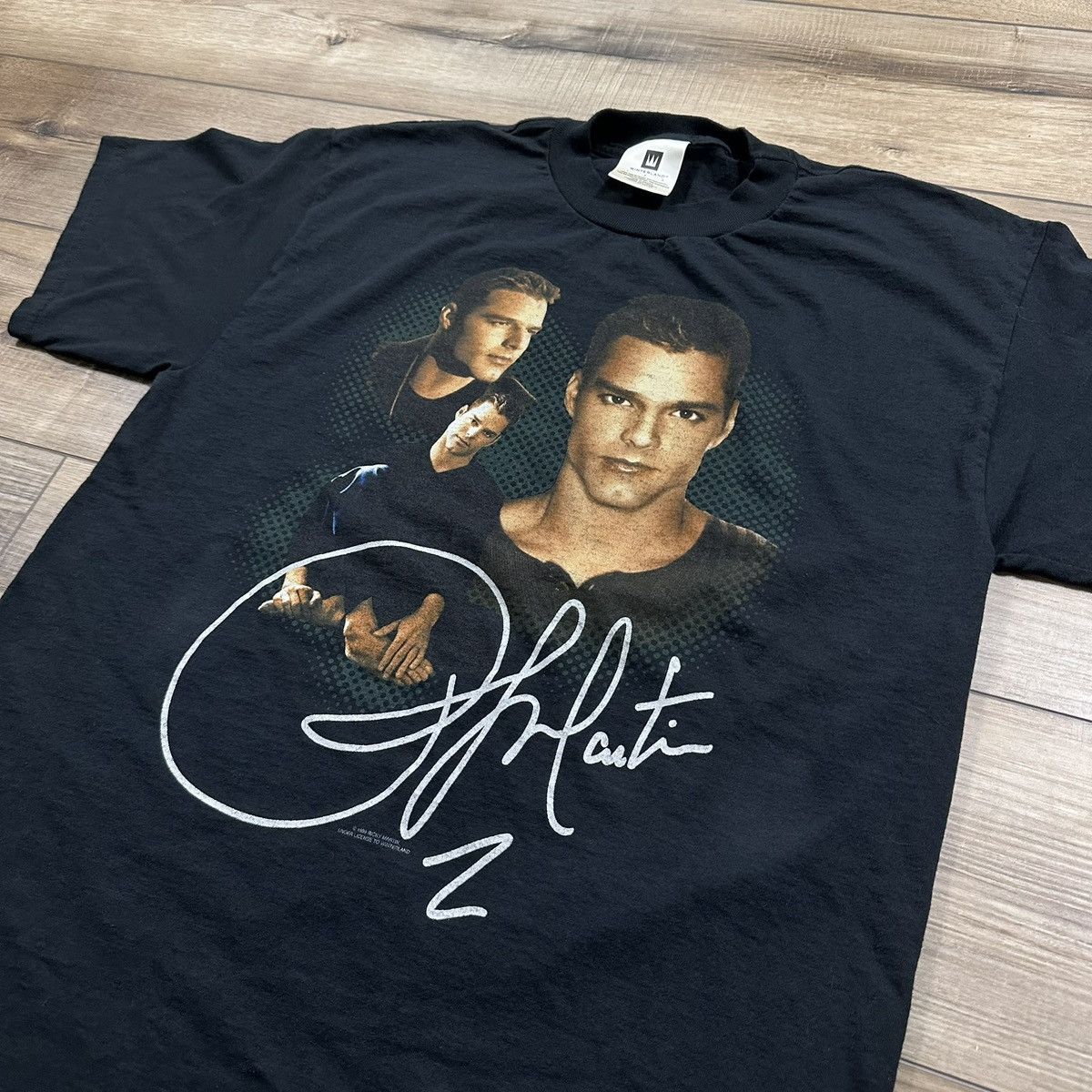 Other Vintage 1999 Ricky Martin Portrait Graphic Tee Size US L / EU 52-54 / 3 - 4 Thumbnail