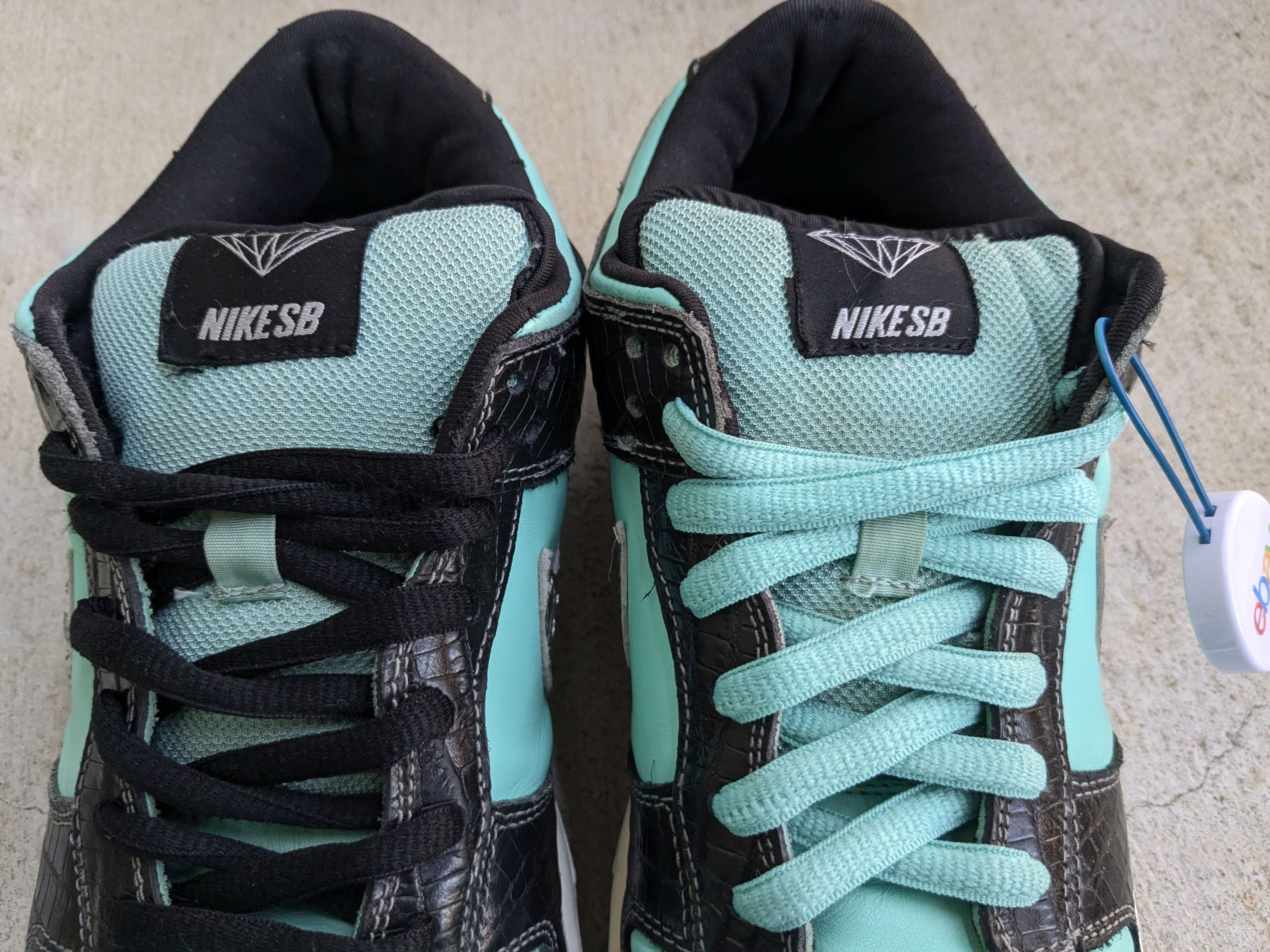 Nike Nike SB Dunk Low Pro x Diamond Supply Co. Tiffany 10 Size US 10 / EU 43 - 6 Thumbnail