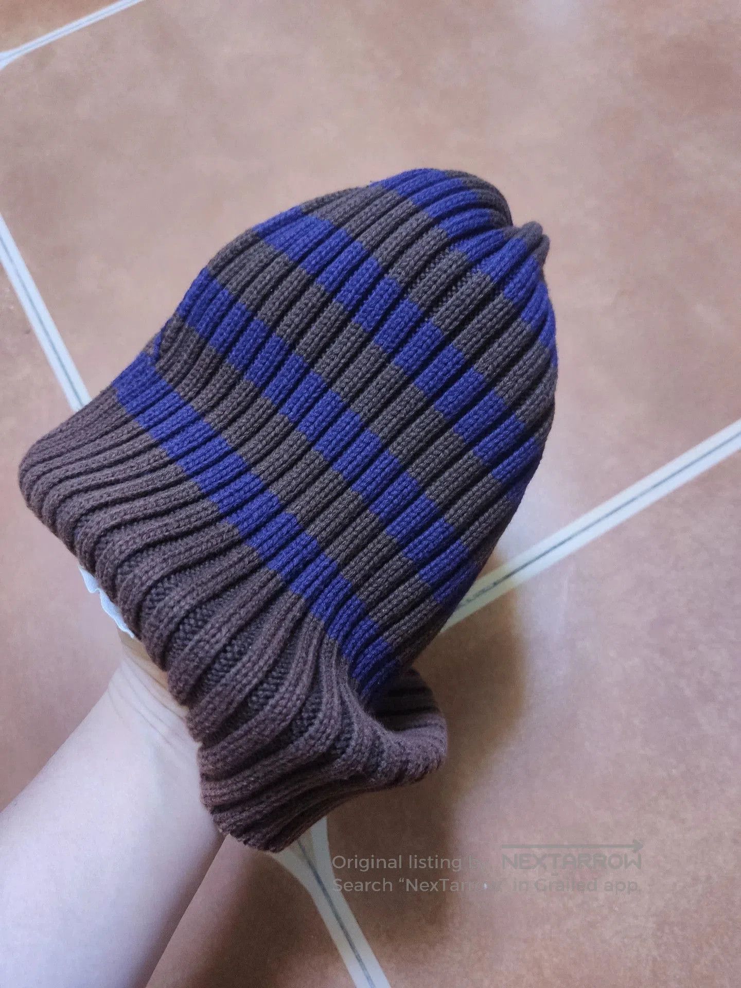 Freewheelers Striped Knit Beanie Hat for All. Size ONE SIZE - 3 Thumbnail