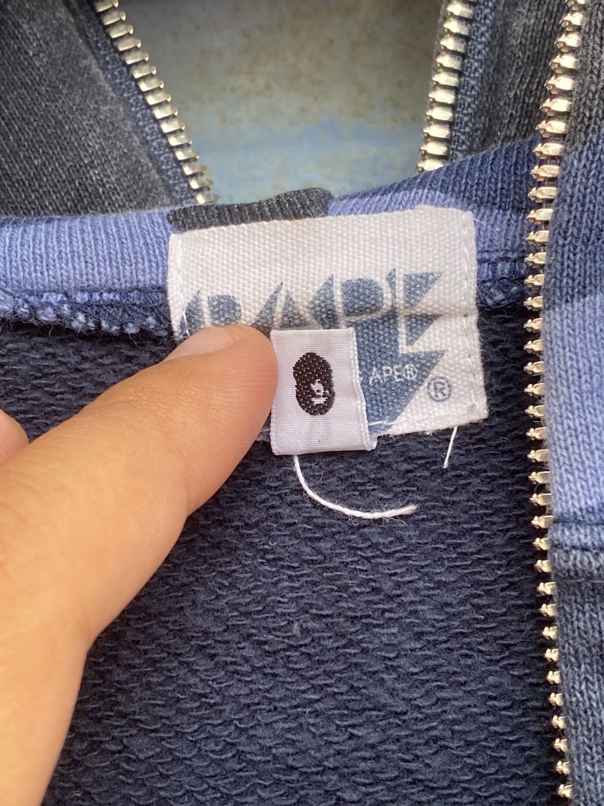 Bape OG Bape Shark WGM Full Zip Navy Hoodie Size US M / EU 48-50 / 2 - 11 Thumbnail