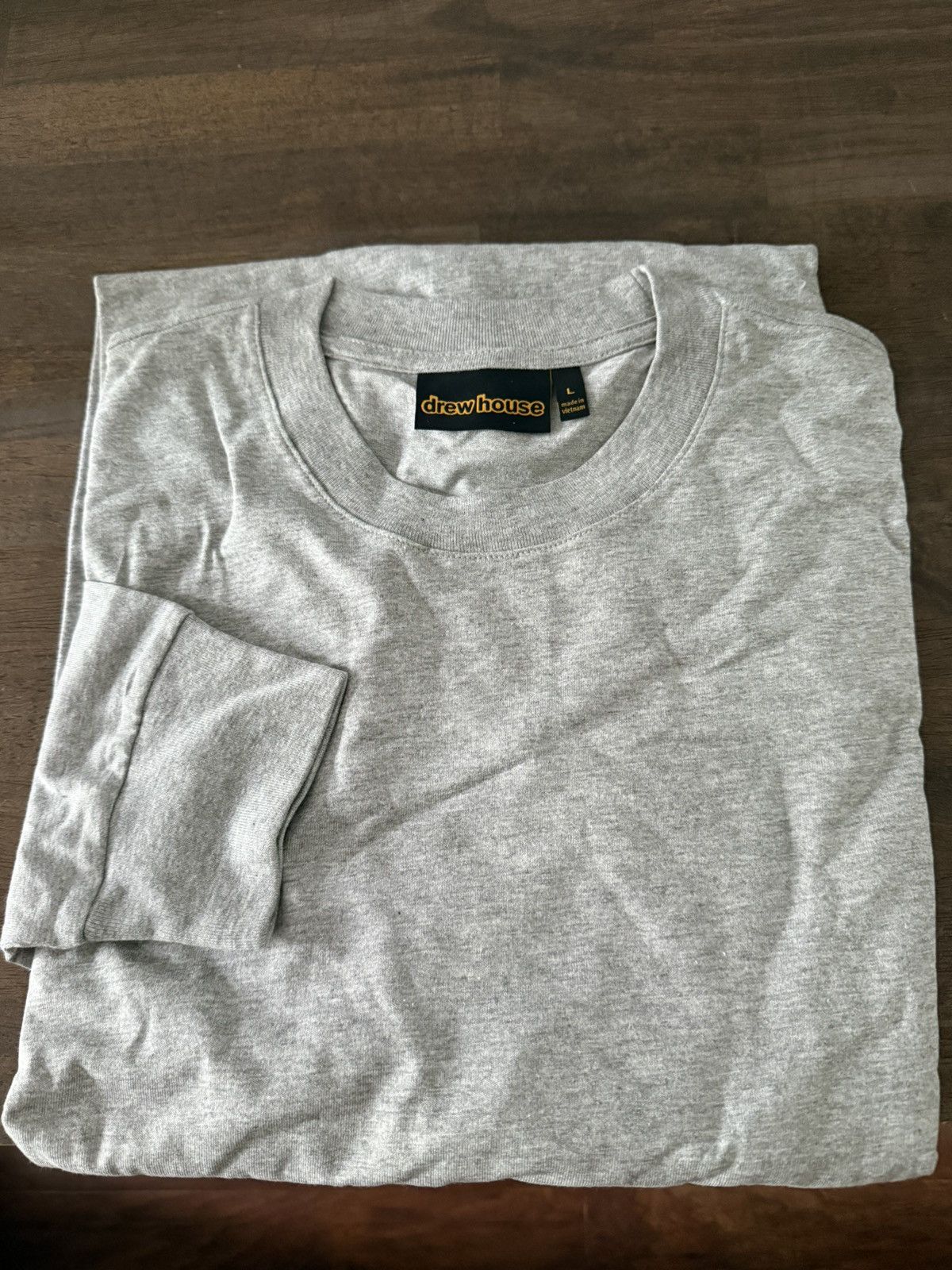 Drew House Drew House Long Sleeve Hug tee Heather grey Size US L / EU 52-54 / 3 - 4 Thumbnail