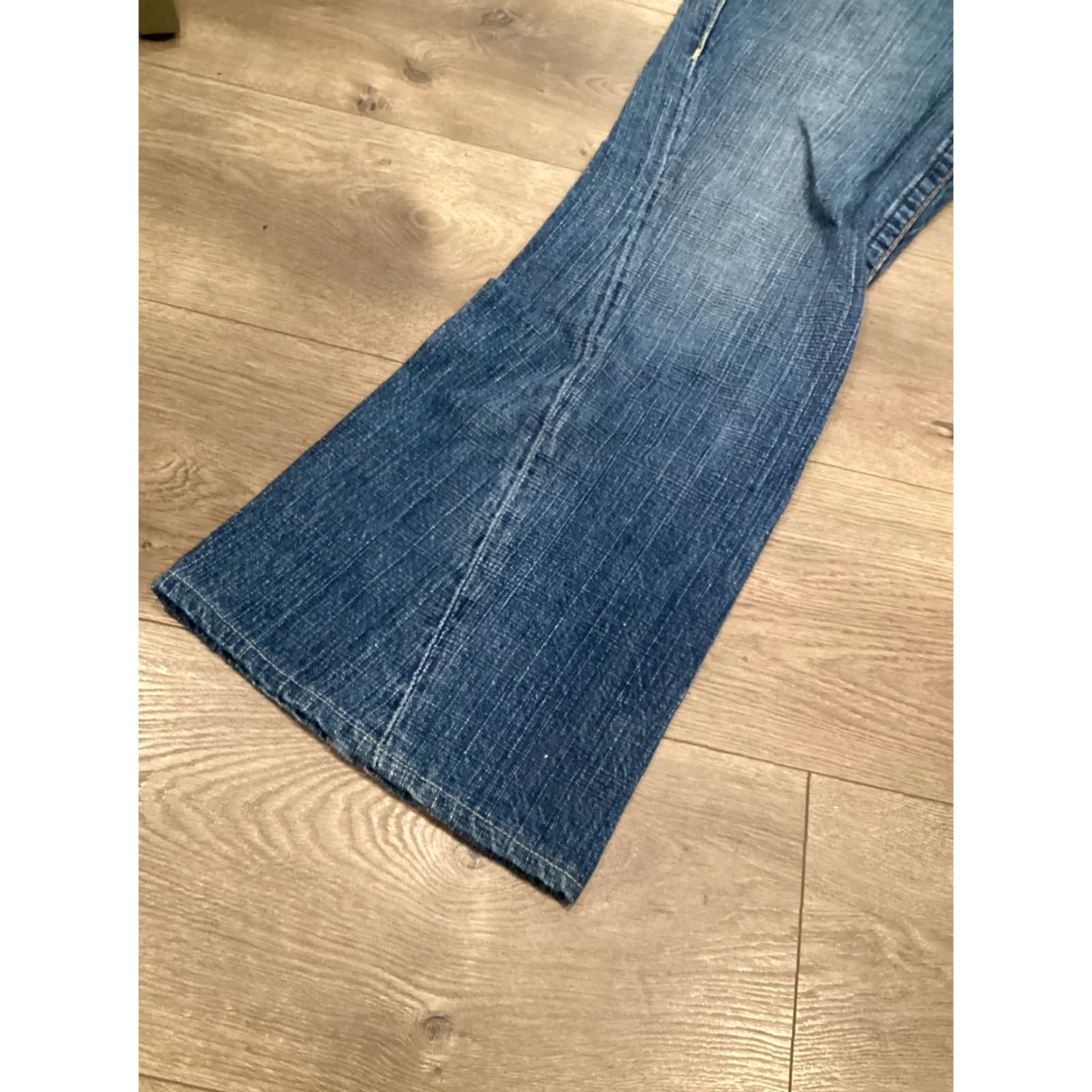 True Religion True Religion World Tour Men's Flared Jeans Size 33 Blue Cotton Distressed Size US 33 - 2 Thumbnail