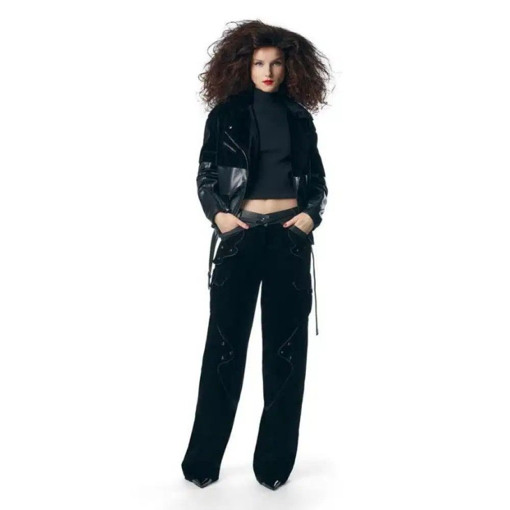 Tom Ford o1loc1c1124 PAW540 Velvet Cargo Pant in Black Size 26" / US 2 / IT 38 - 2 Thumbnail