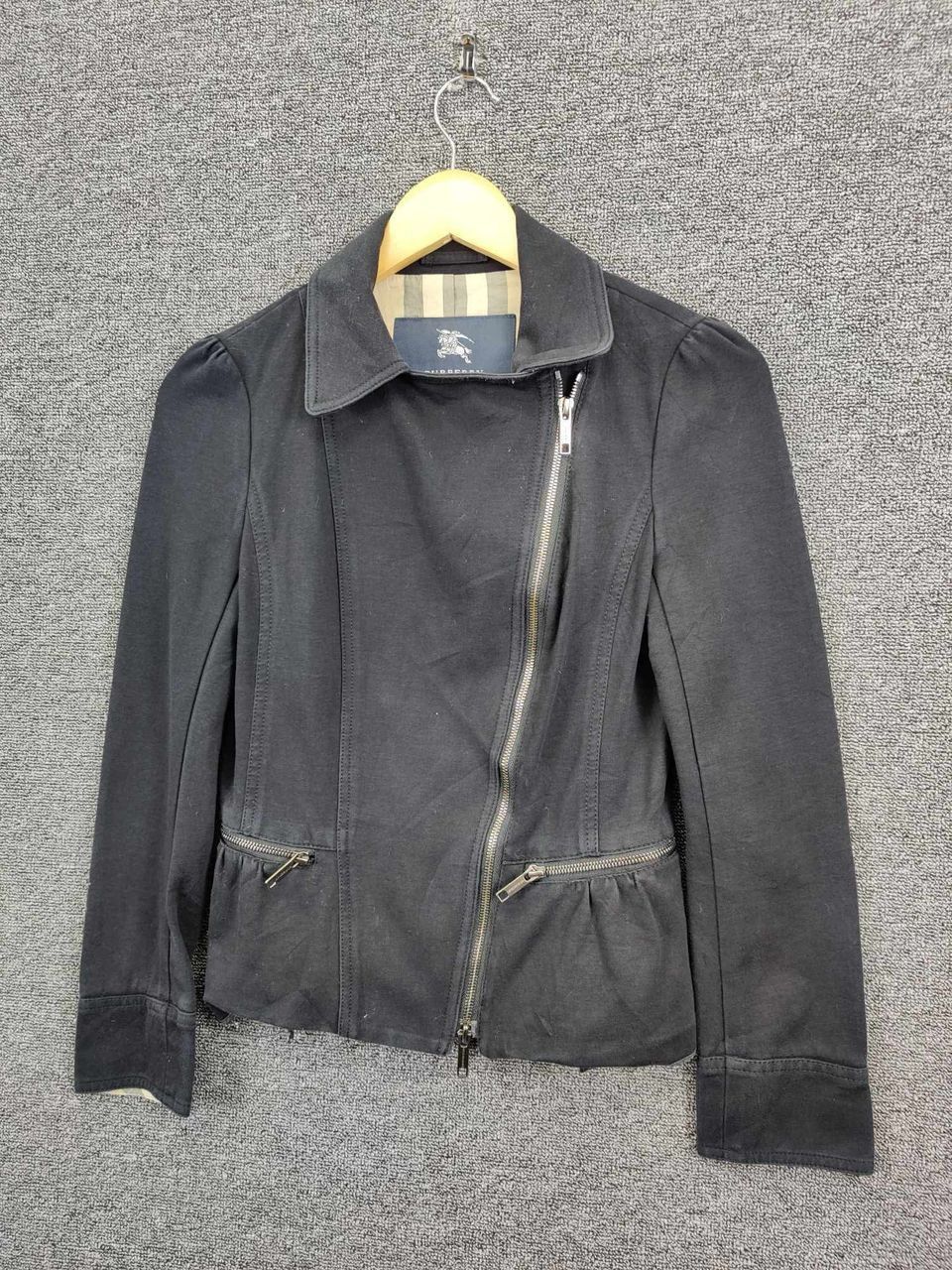 Burberry London Nova Check Bondage Punk Rider Jacket