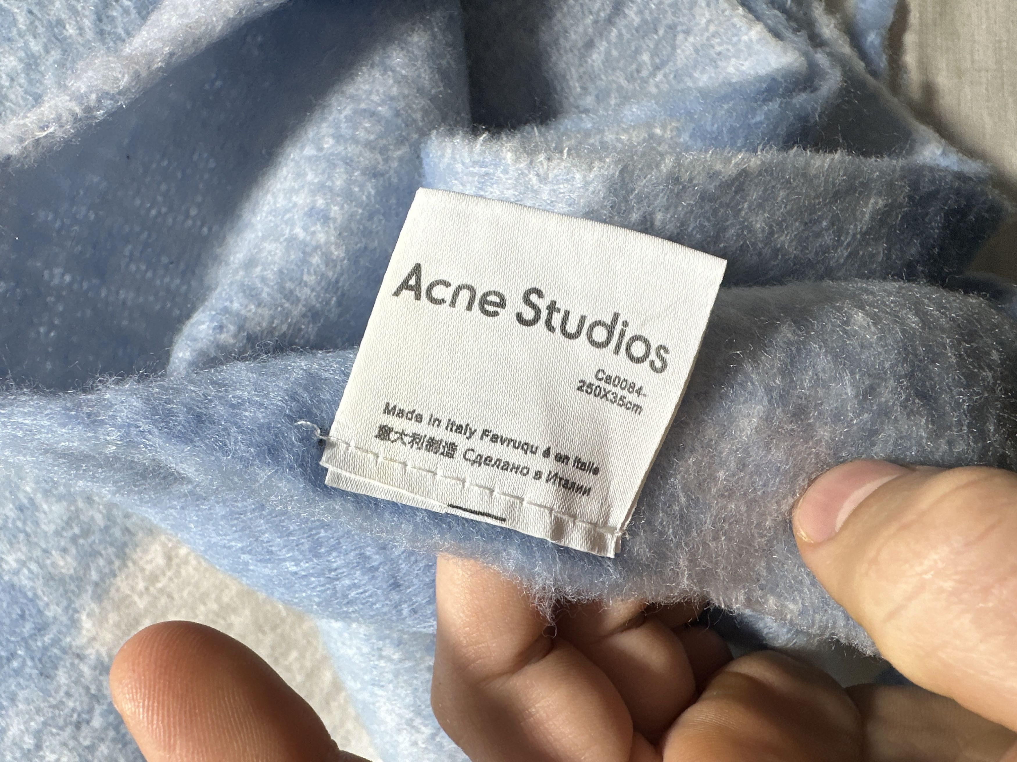 Acne Studios Acne Studios Multicolor Checked Wool Mohair Scarf Unisex Size ONE SIZE - 3 Thumbnail