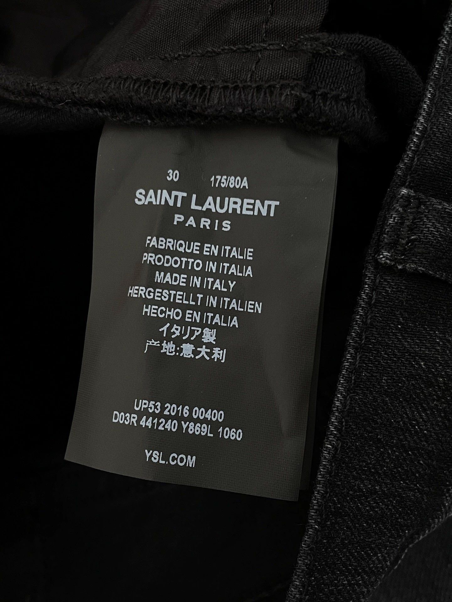 Saint Laurent Paris SLP Saint Laurent D02 Knee Knife Slash Jeans 30 Size US 30 / EU 46 - 5 Thumbnail