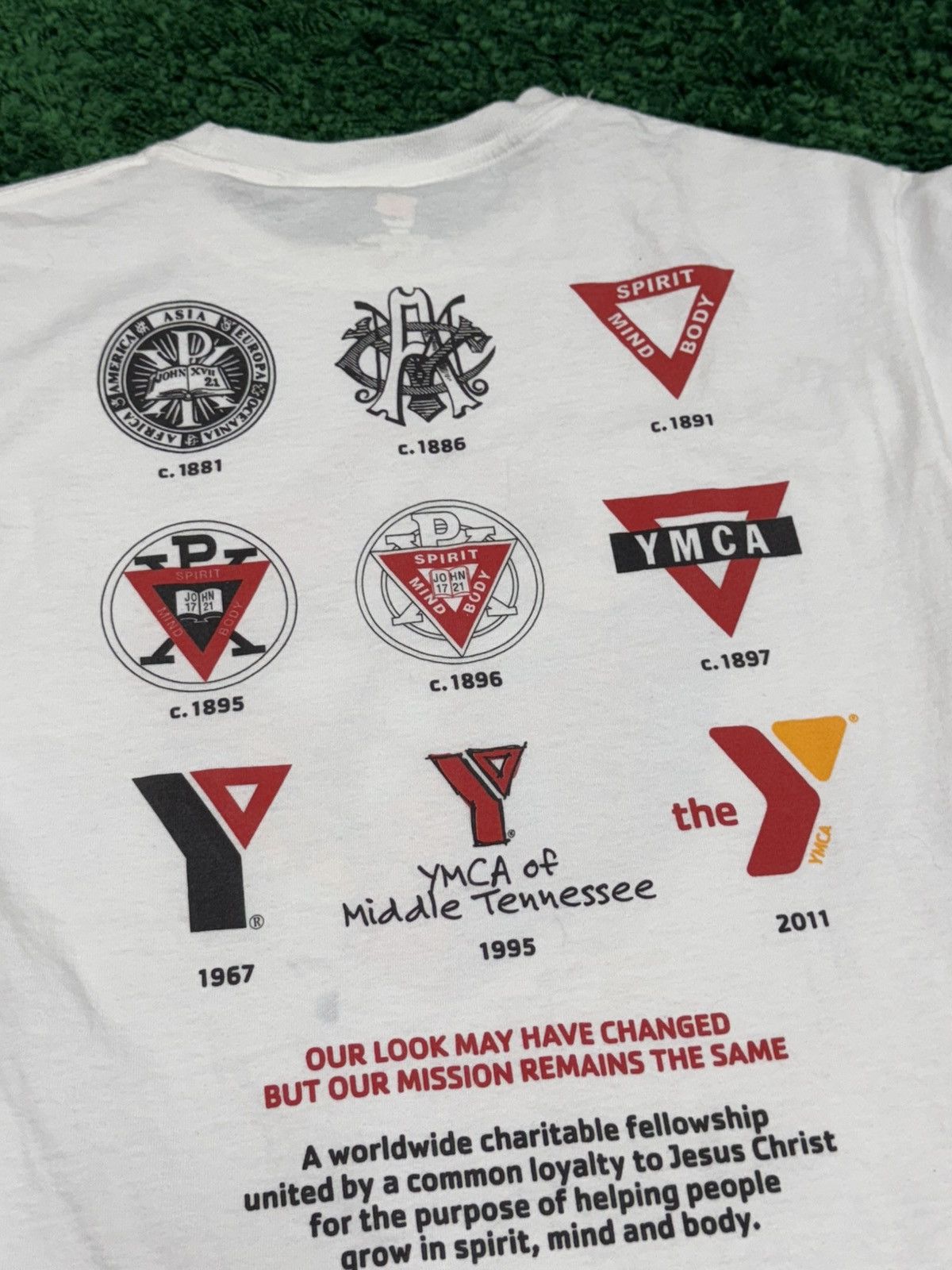 Hanes × Vintage Vintage Rubiks Cube Rubik YMCA Tee White Small Tagless Size US S / EU 44-46 / 1 - 6 Thumbnail