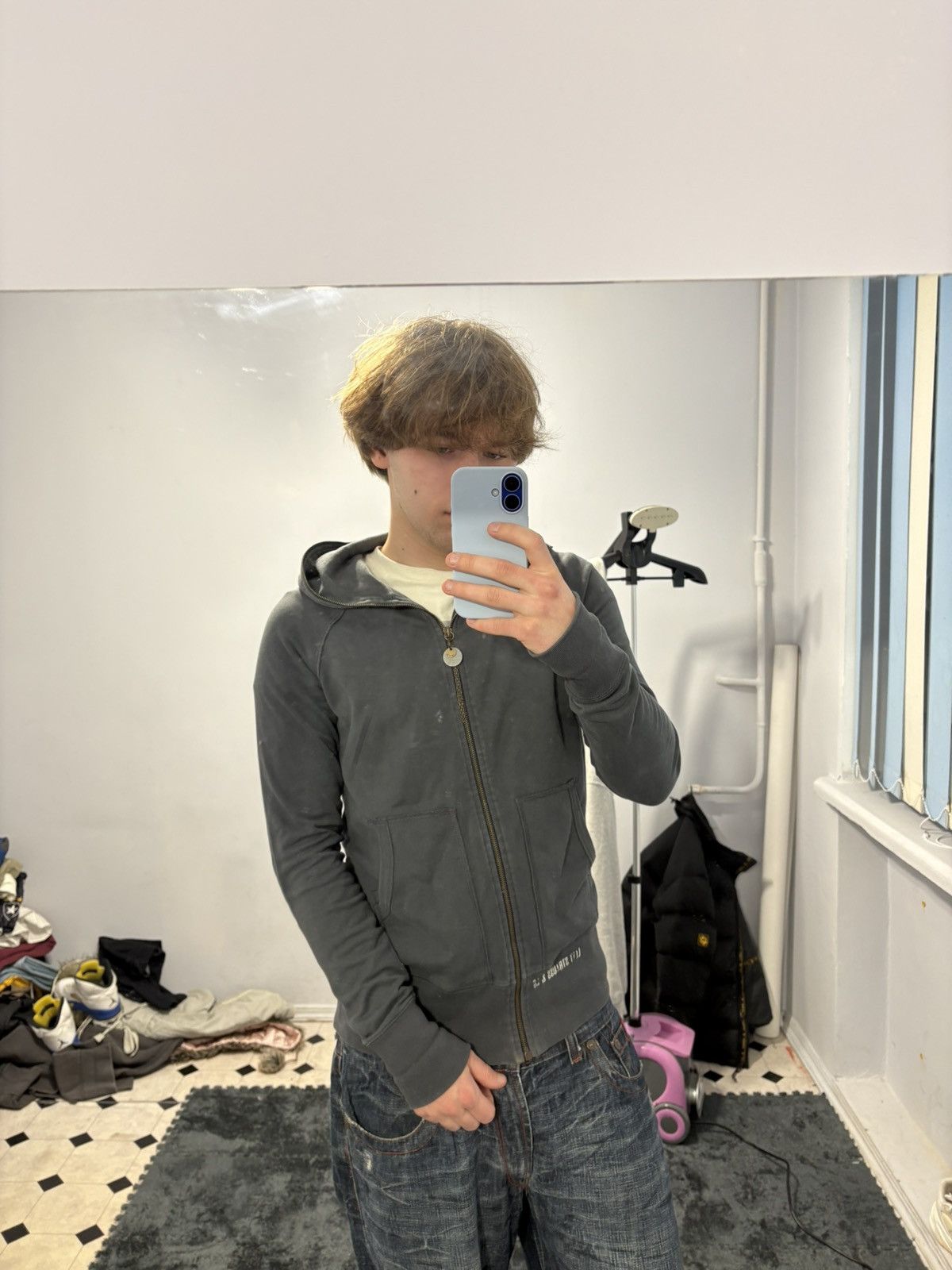 Levi's Vintage Clothing Vintage Levis Full Zip Y2K Grey Japanese Hoodie Size US M / EU 48-50 / 2 - 11 Thumbnail