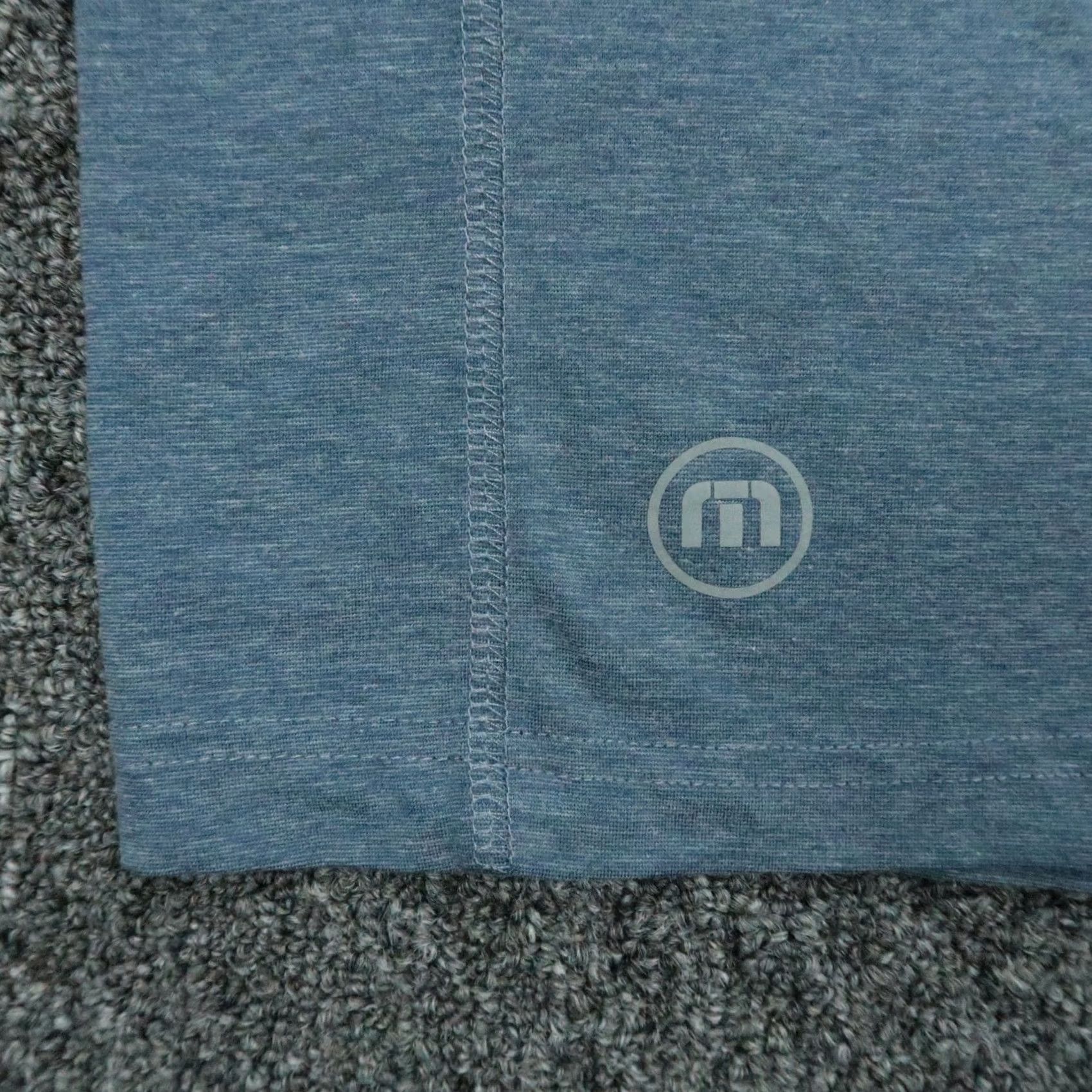 TravisMathew Travis Mathew Pullover Mens 2XL Blue Quarter Zip Athletic Golf Shirt Long Sleeve Mock Neck Zip 1/4 Zip All Seasons Breathable Stretch Vintage: No Size US XXL / EU 58 / 5 - 4 Thumbnail