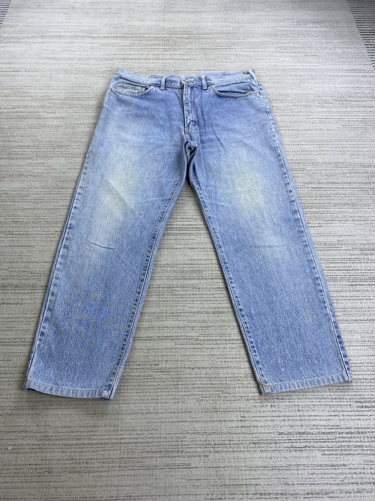 Edwin × Japanese Brand × Vintage Vintage 90s Edwin US Classic Light Blue Denim Pants Size US 35 - 1 Thumbnail