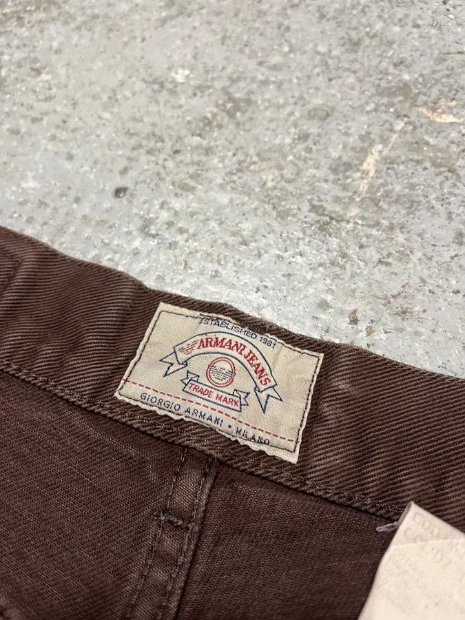 Giorgio Armani 1990s Giorgio Armani Brown Archive Pants Size US 32 / EU 48 - 13 Thumbnail