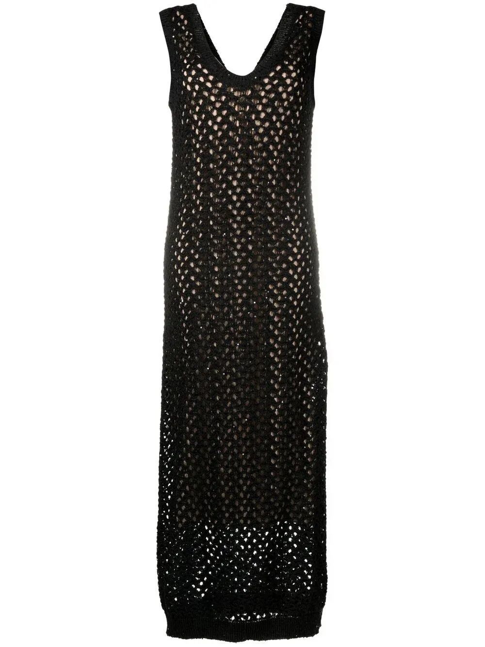 image of Brunello Cucinelli O1W1Db10524 Dress In Black, Women's (Size Small)