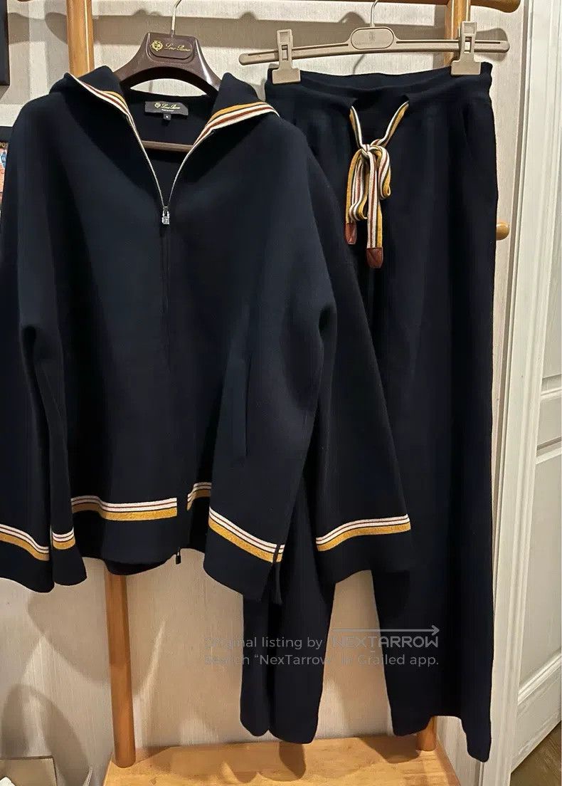 Loro Piana Loro Piana Navy Cashmere Set Size S / US 4 / IT 40 - 1 Thumbnail