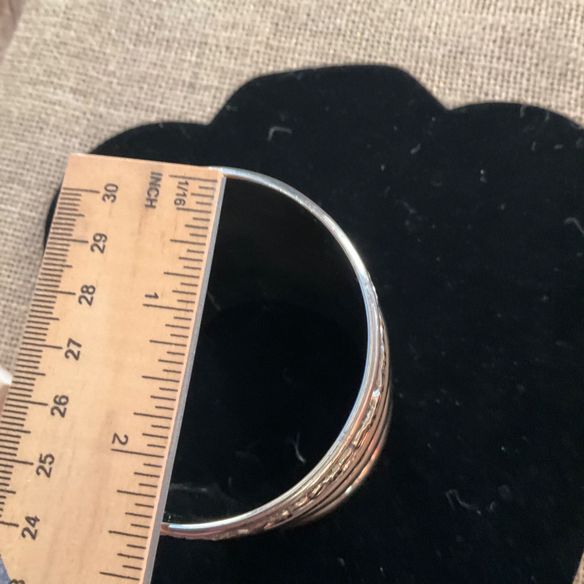 Other Wide Silver Cuff Bracelet With Intricate Floral Pattern Desi Size ONE SIZE - 9 Thumbnail