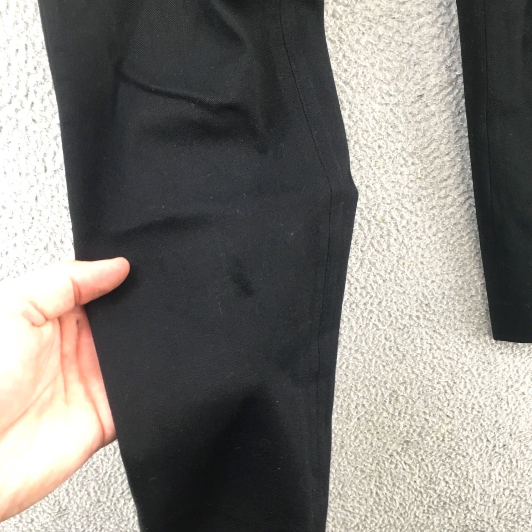 Banana Republic Banana Republic Sloan Ankle Pants Womens 4 Black Flat Front Zip Fly Low Rise Skinny? No, Straight leg. Size 27" / US 4 / IT 40 - 6 Thumbnail